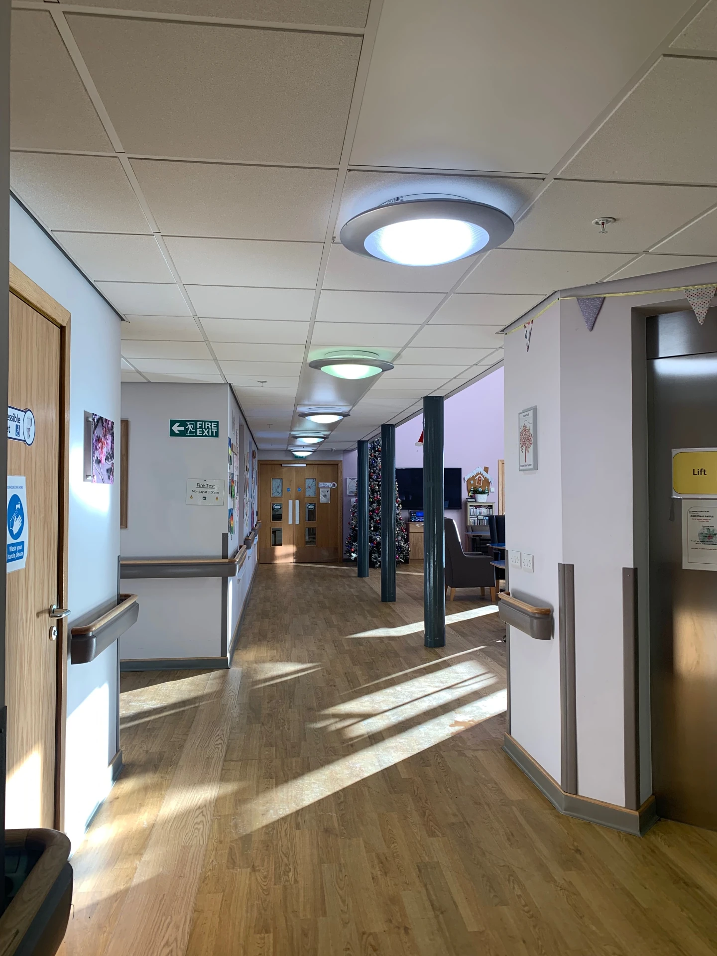 Remanufactured LED bulkheads in service in an Aberdeenshire care home